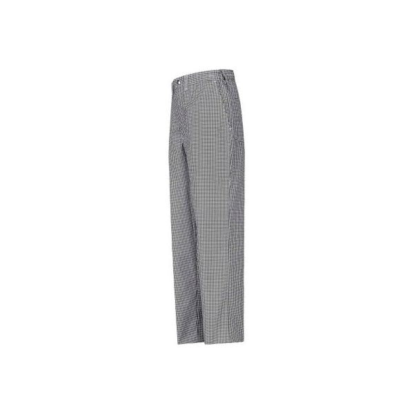 Chef Designs Cook Pants, Black & White Check, Polyester/Cotton Twill, 32" x 30"